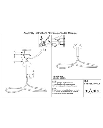 ***OFER/DES*** NUR BLANCO XL DIMABLE * LÁMPARA LAZO 50W - DIMABLE - 2